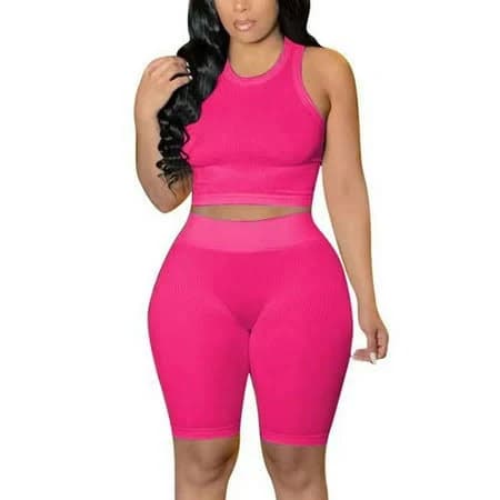 Women's Seamless Ribbed Workout Sets