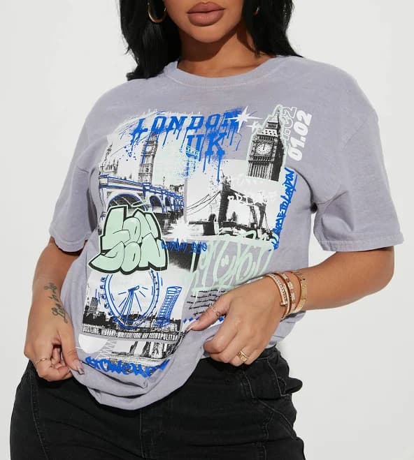 Fashion Nova Life In London Graphic T-Shirt