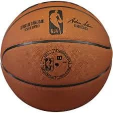 WILSON Official NBA Authentic Genuine Leather On Court Indoor Game Basketball