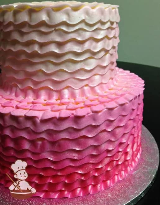 Pink Ruffled Girly Cake