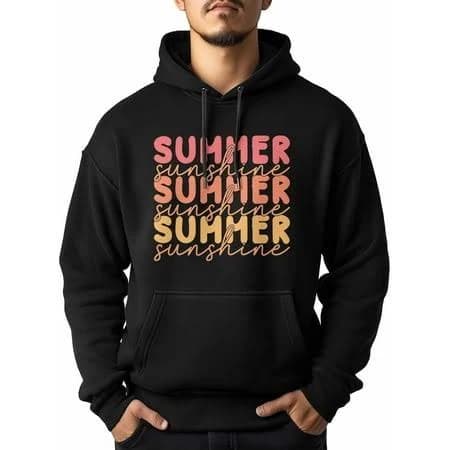 Ocean City Seashells Beach Graphic Pullover Hoodie