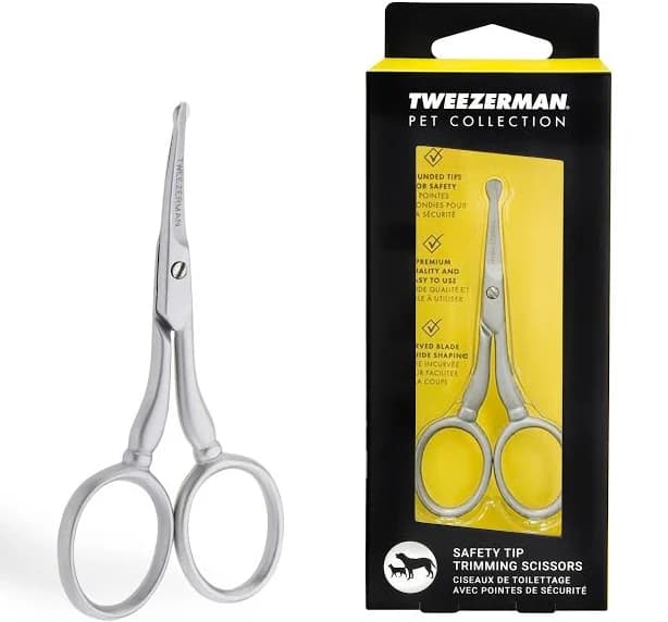 Tweezerman Pet Safety Tip Trimming Scissors