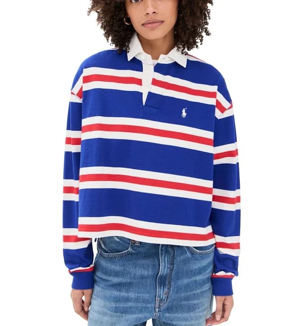 Polo Ralph Lauren Cotton Striped Rugby Shirt - Multi - M