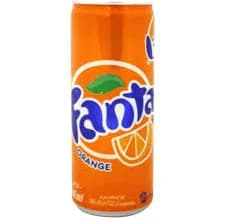 Fanta Orange Flavored Soft Drink Can