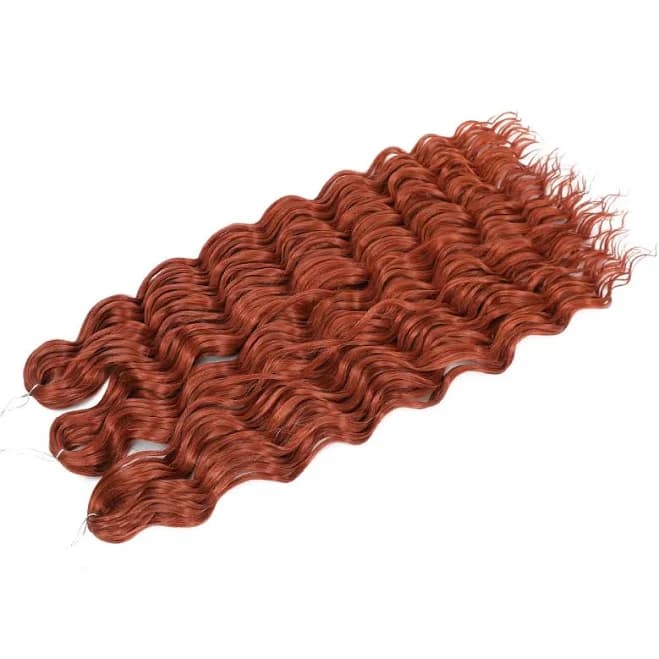 Anna Hair Synthetic Loose Deep Wave Braiding Hair Extensions 24 Inch Water Wave Braid Hair Ombre
