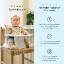 Upseat Baby Floor Seat Booster Chair for Sitting Up with Removable Tray for Meals and Playtime, Developed with Physical Therapists for Safe and Healthy Hip Development and Posture (Coconut): Buy Online at