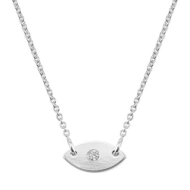 Sterling Silver Evil Eye Dainty Necklace