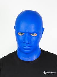 BLUE LATEX HOOD THICK HEAVY RUBBER MASK MALE MASCULINE BLUE MAN ANATOMICAL MALE | eBay