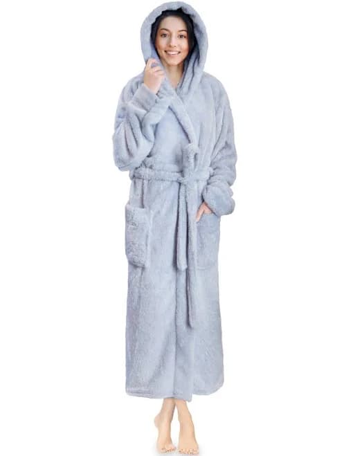 Women's Pavilia Hooded Plush Soft Robe