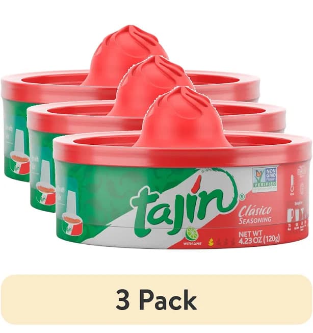 (3 pack) Tajn Clsico Chile Lime Seasoning Rimmer, 4.23 oz