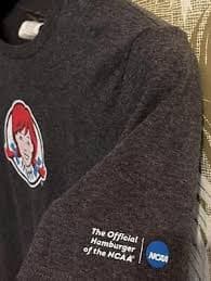 WENDY'S - Eat a Frosty First T-Shirt - NCAA ~ Sz Med Tee Promo Employee Shirt | eBay