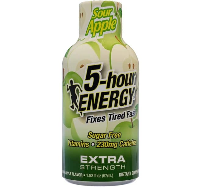 5 Hour Energy Shot Extra Strength Sour Apple