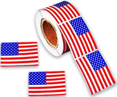 American Flag Stickers