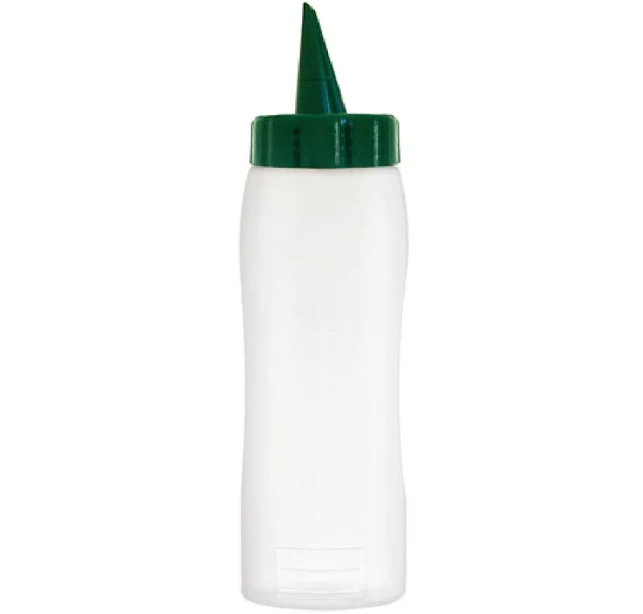 CFS Brands Carlisle 71278 Araven Squeeze Oil/Sauce Bottle 26 Oz. Green Cap | Kitchen Restock