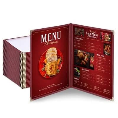 WeChef 30 Pack Restaurant Menu Covers