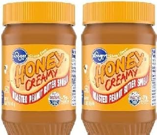 Honey Creamy Roasted Peanut Spread Gluten Free (Pack Of 2 Jars)16 oz. Each