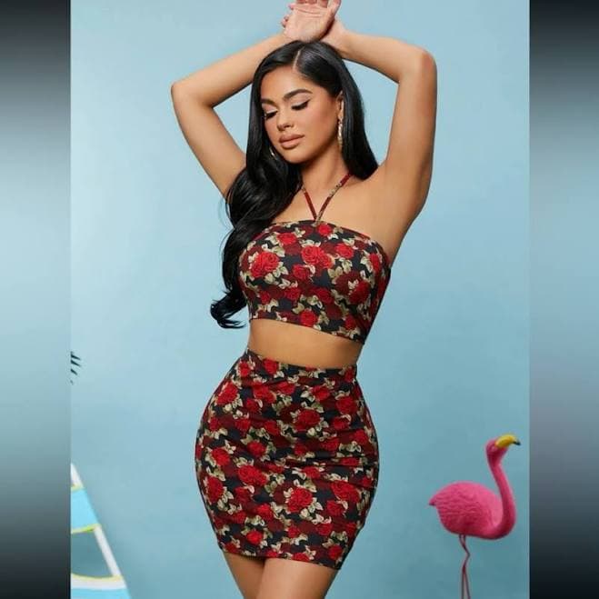 Floral Skirt Set