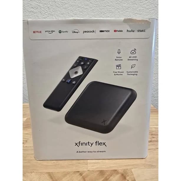 Ecoths Xfinity Flex 4K Ultra HD Streaming TV Box With Voice Remote New Open Box - New Electronics