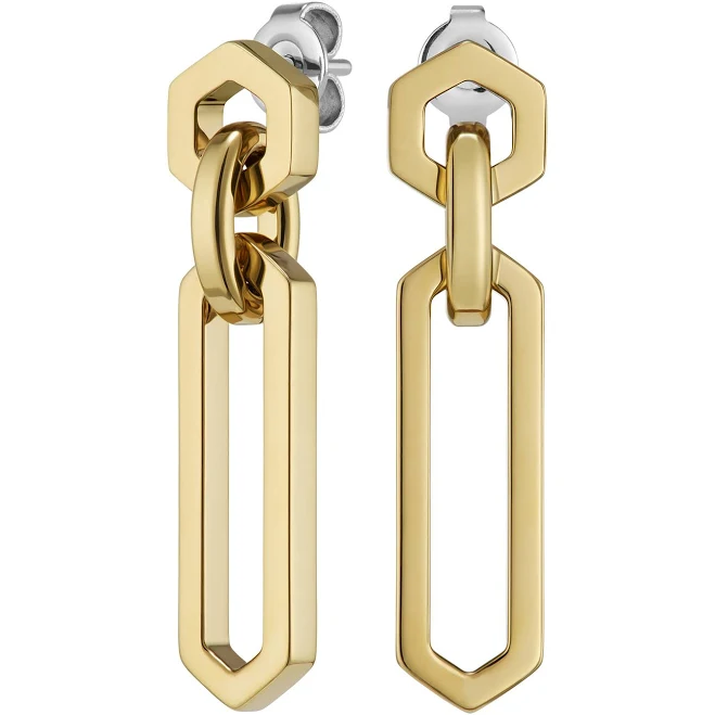 Olivia Burton London Trend Edition Hex Link Drop Earrings