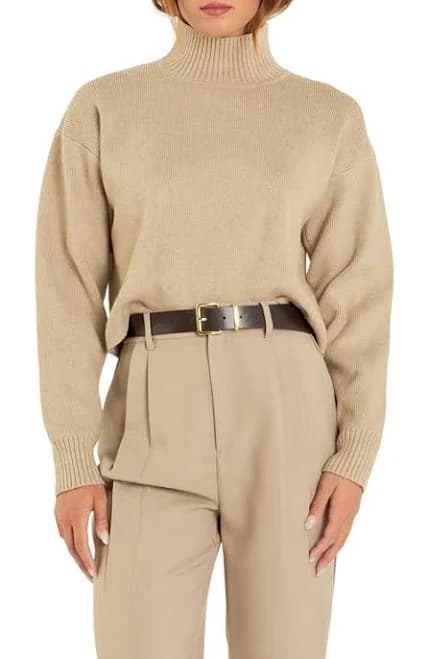 Grey Lab Cropped Sweater