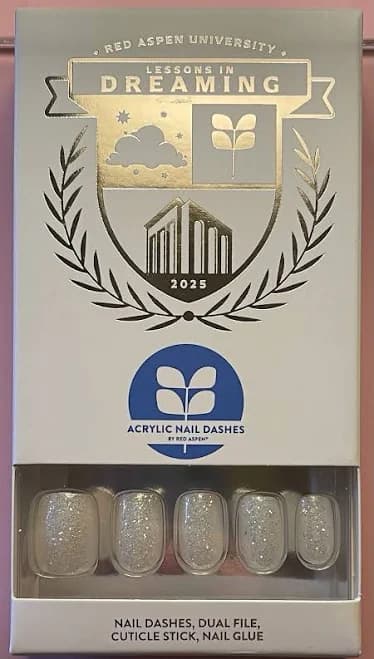 Red Aspen Press On Nails, Acrylic Short Squoval, Perri's Lessons In