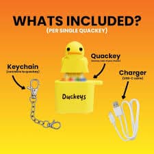 Duckey's Quacking Fidget Toy, Yellow New | Mercari