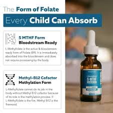Kids Methylfolate Plus B12, Brain Support, Focus, Mood, Organic Berry Flavor - Walmart.com