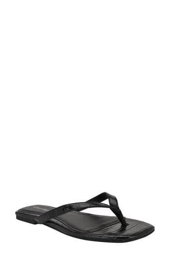 Calvin Klein Women's Stelea Croco Sandals