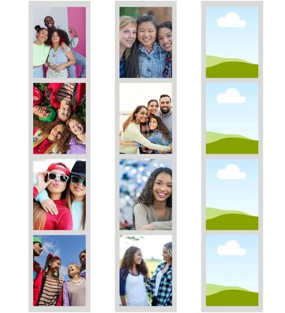 Photo Booth Picture Strip Template: Editable Canva Design (Digital Download)