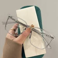 Fashion Women Large Square Glasses Anti-blue Light Clear Eyeglasses Ultralight Unisex Transparent Computer Glasses - Walmart.com