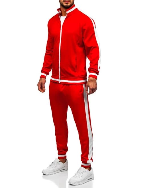 Men's Slim Fit Zip-Up Tracksuit Set