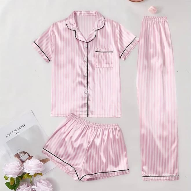 Women's Satin Pajama Set