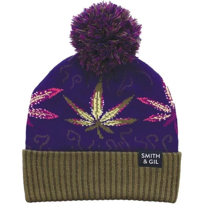 Cannabis Leaf Knit Weed Beanie