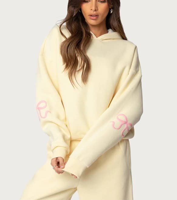 Edikted Women's Bonney Bow Hoodie
