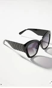 Anthropologie Oversized Cat-Eye Sunglasses BLACK