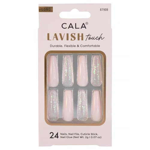 Lavish Touch | Long Coffin Pink/Glitter