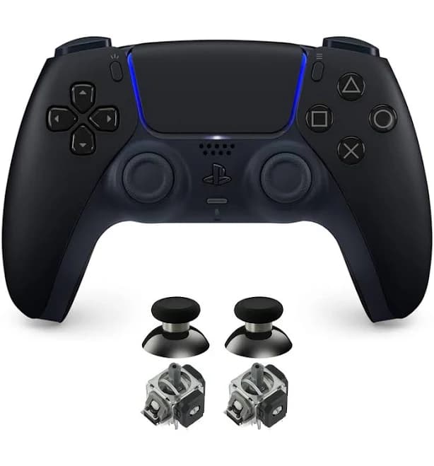DualSense Wireless Controller - PS5 - TMR Upgraded Midnight Black / Gulikit KK (Swappable)