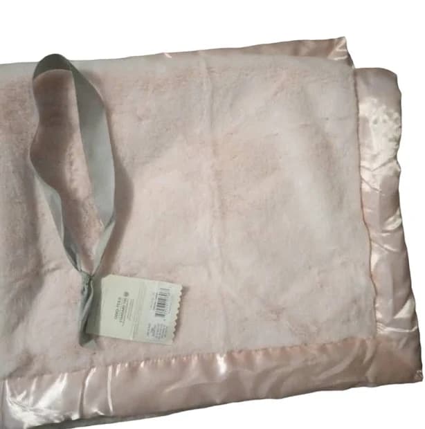 Cloud Island Solid Satin Edge Plush Blanket