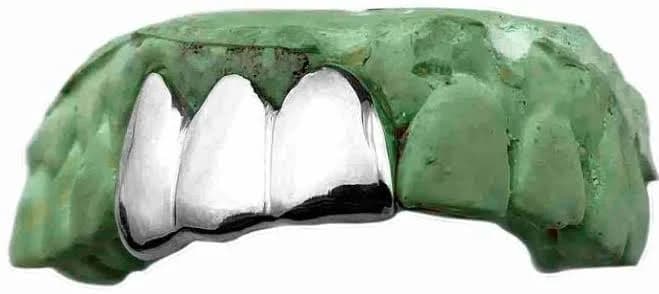 .925 Sterling Silver Triple Teeth Grillz