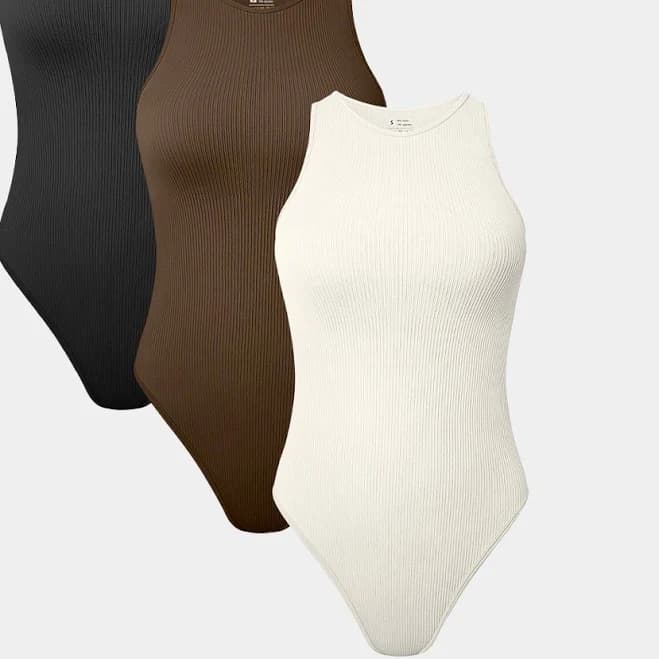 Sleeveless Halter Neck Bodysuit