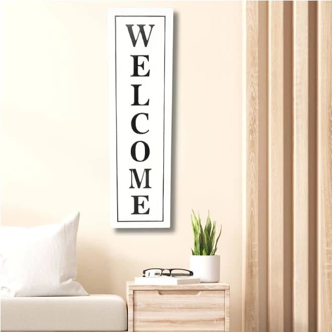 Cheung's Callo Vertical Welcome Sign