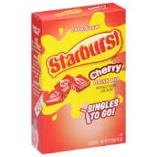 Starburst Drink Mix, Zero Sugar, Cherry, 6 sticks [0.59 oz (16.7 g)]