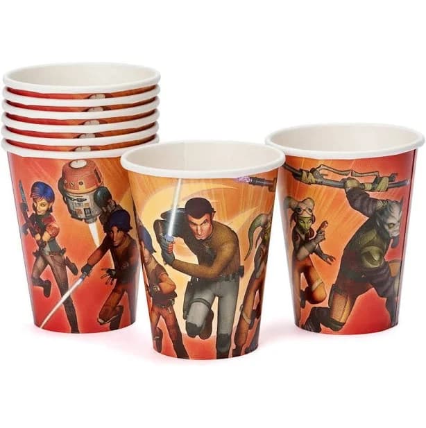 Star Wars Rebels 9 oz. Paper Party Cups, 8 Count, Party Supplies, Size: One size