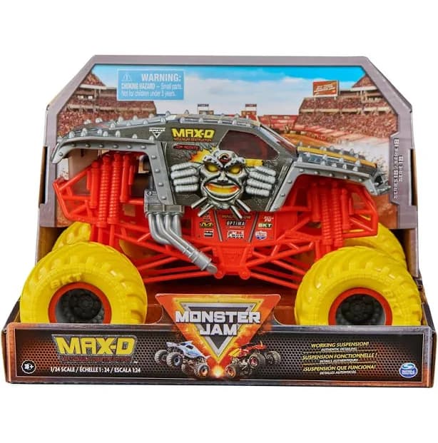 Monster Jam Max-D 1:24 Scale Die-Cast Monster Truck