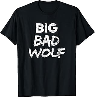 Big Bad Wolf Distressed Funny Wild Animal Lover Gift T-Shirt T-Shirt