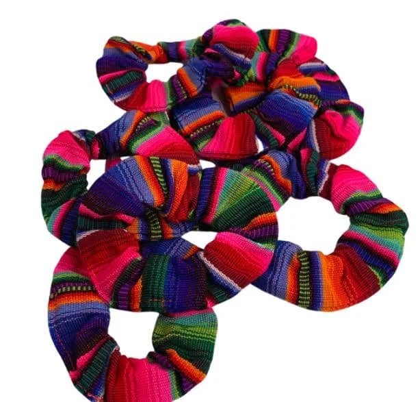 Lmy Hacienda Serape Striped Scrunchie