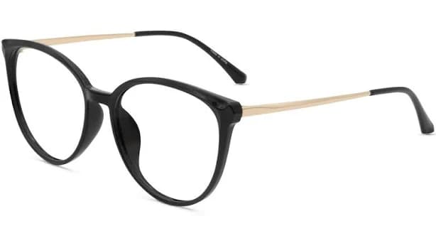 Firmoo Black Cat-eye Prescription Glasses Frame S0172