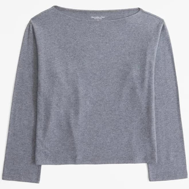 Abercrombie & Fitch Women's Long-Sleeve Knit Tee
