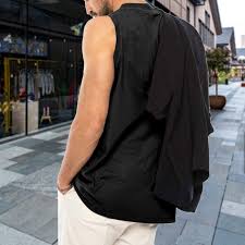 jsaierl Men's Casual Solid Tank Tops Summer V Neck Loose Sleeveless Shirts Big and Tall Muscle Fitness Sports Vest Blouse - Walmart Business Supplies
