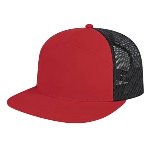 Cap America i3057 7 Panel Trucker Mesh Back Cap